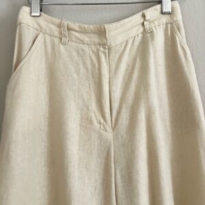 Max Studio London Women’s Beige Tan Wide-Leg Trousers